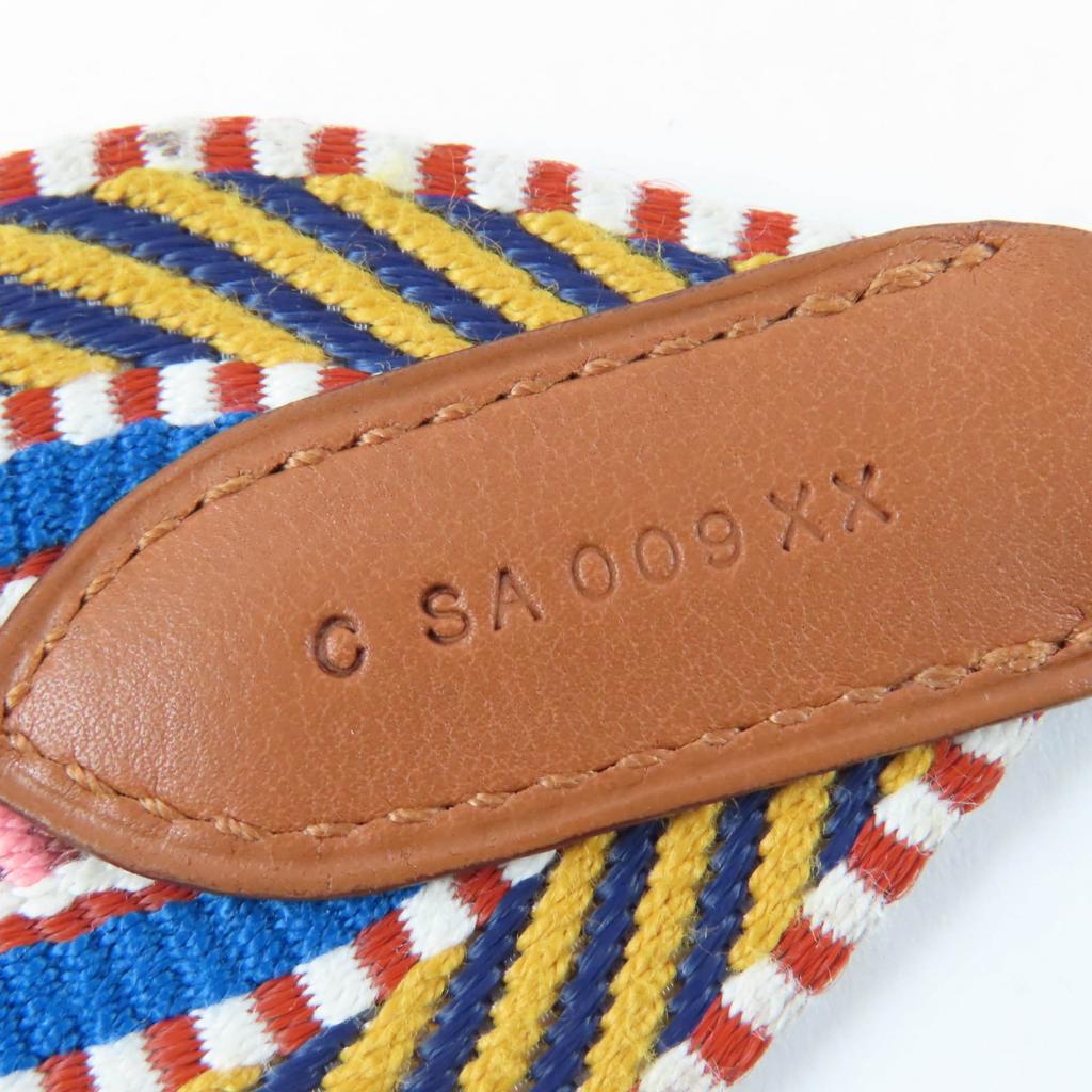 Great HERMES Shoulder strap Bandouliere Sangle Caval 2"" multicolor leather Used