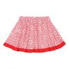 French Cat Pink Heart Flower Pleated Skirt Q52das030p1