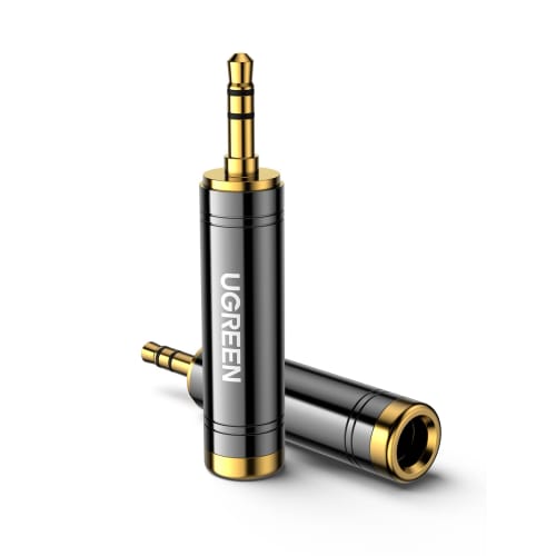 

UGREEN 6.35mm to 3.5MM Female to Male 6.35 3.5 Stereo Mini Plug (Female) Stereo Standard Plug (Male) Replacement Adapter [2 Sets]