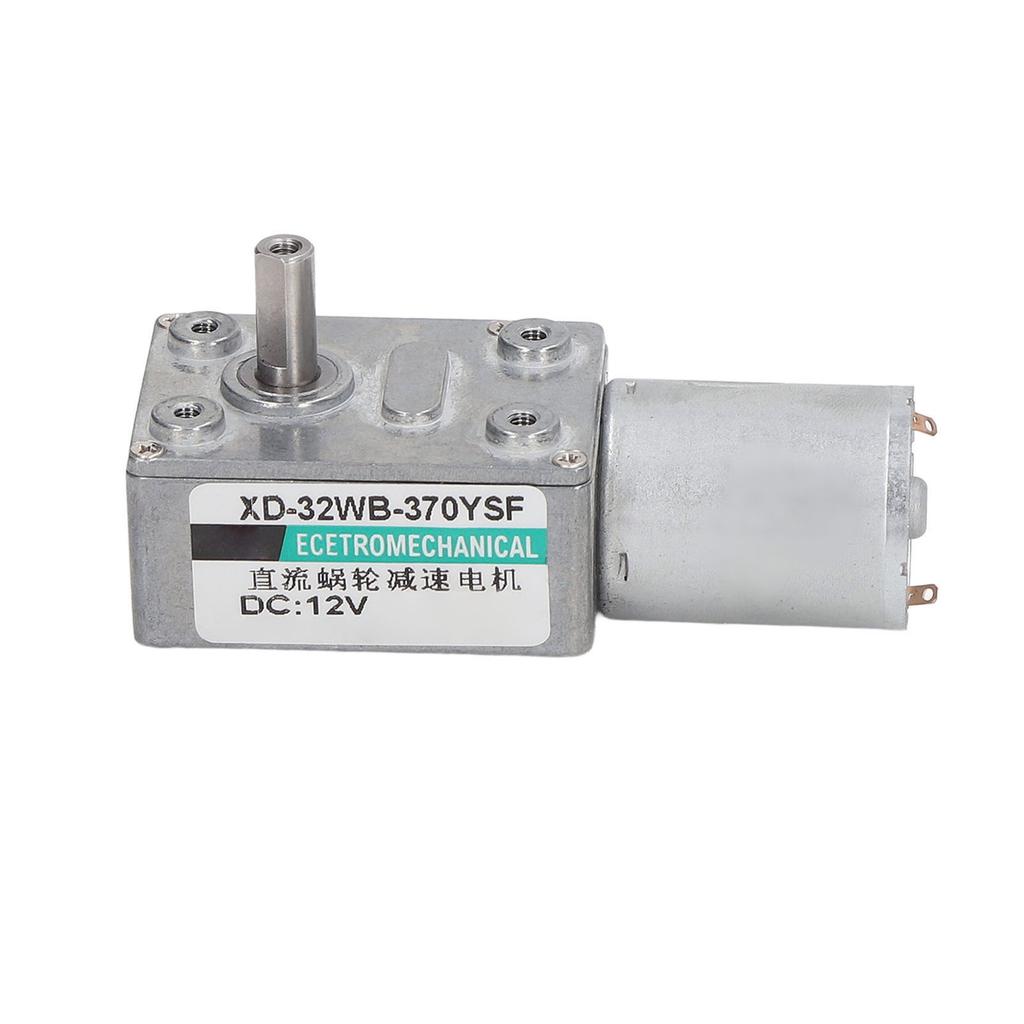 DC Převodový motor CW CCW Samosvorný Regulace otáček Mikro Turbína Šnekový převodový motor 12V