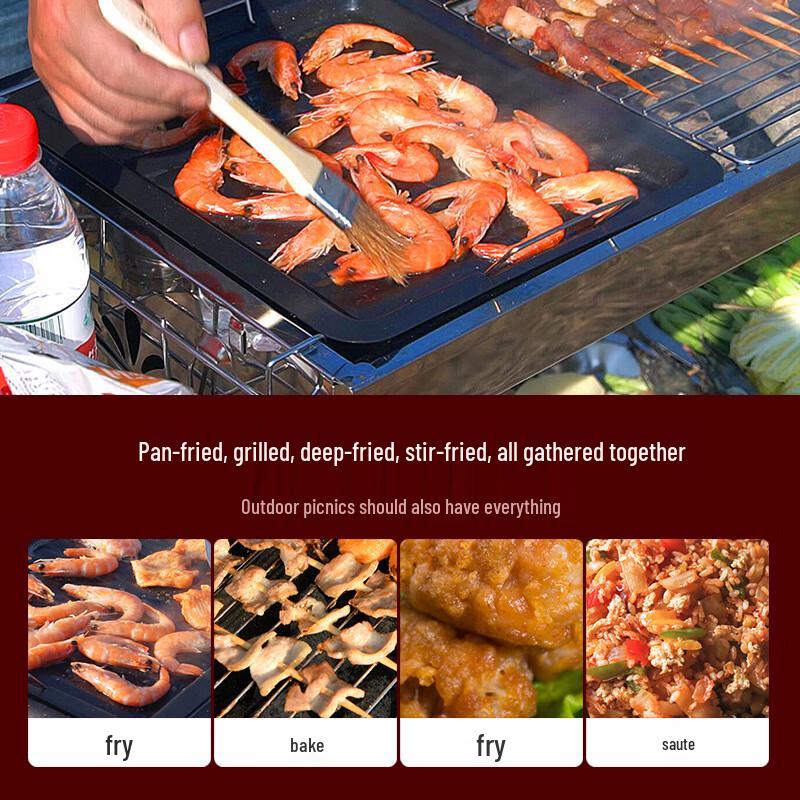 Stainless Steel BBQ Grill with Galvanized Net