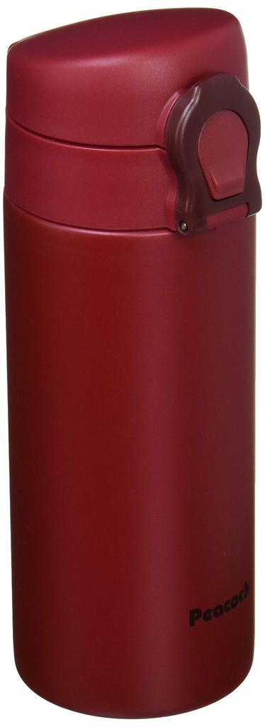 Peacock Water Bottle Mug Bottle Red Stainless Steel Bottle Mug Type R The-peacock 0.35L AKF-35