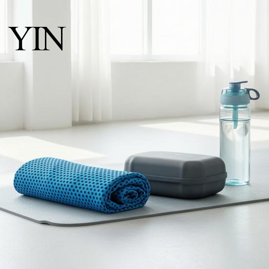 Moisture-wicking Sports Towel 1/5Pcs Cooling with Carrying Case, Quick Dry Absorbent Ice for Neck & Face, Breathable Chilly Sports, Gym, Yoga, Running