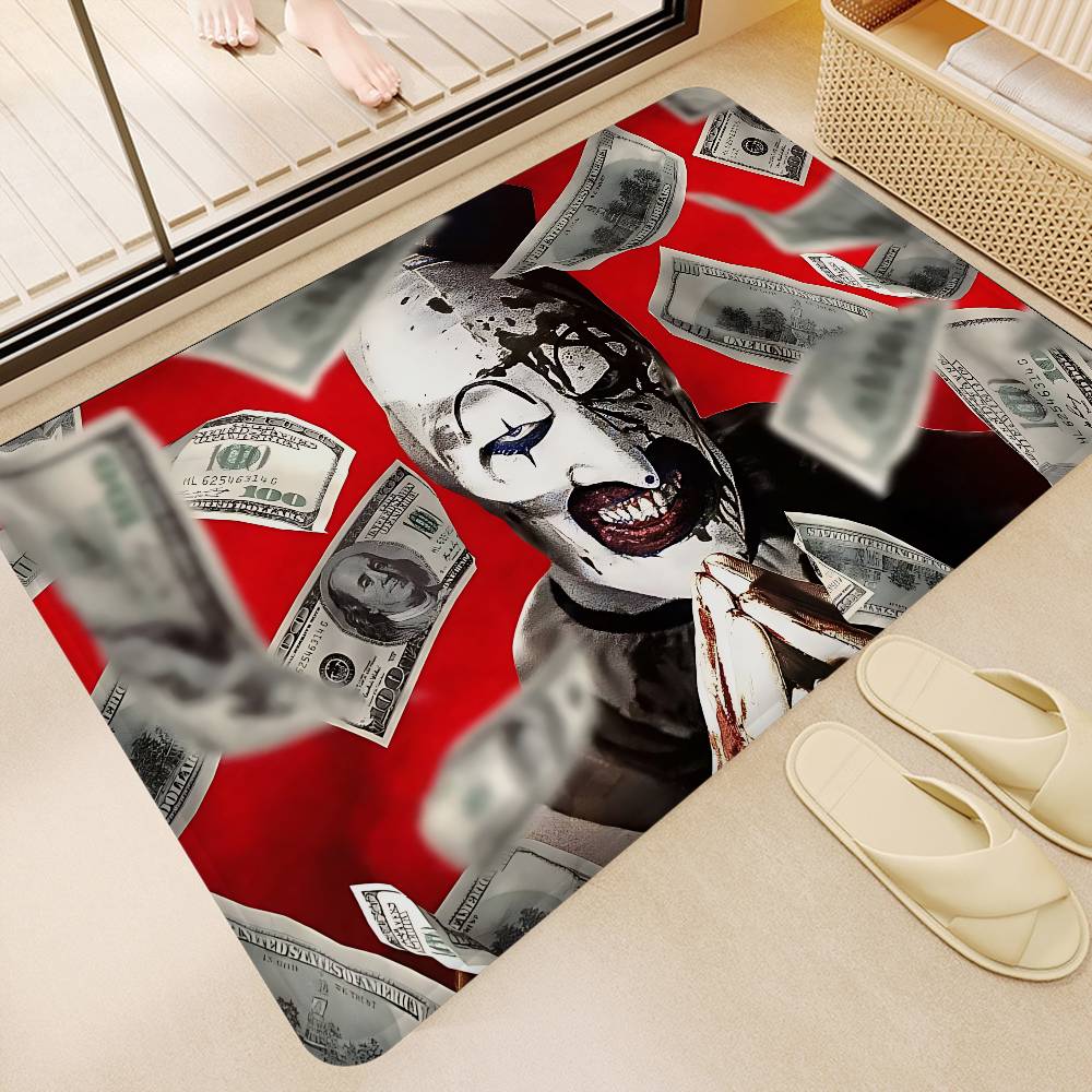 Halloween Horror Clown T-terrifierS Movie Entrance Door Mat Nordic Style Home Doormat Bathroom-Toilet Mats Bedroom Hotel Mat