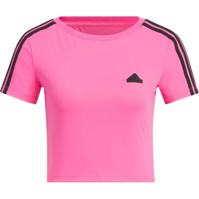 Cropped Short Sleeve Soft Comfortable Sports Casual T-Shirt Women Tops Pulse-Magenta JV9859