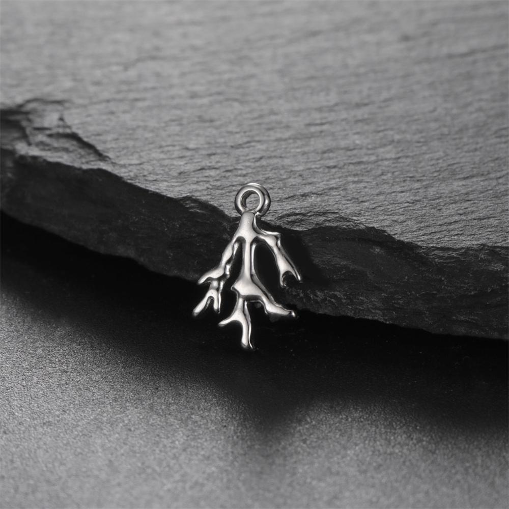 

My Shape 5 pcs Conch Starfish Coral Shell Charms Necklace Bracelet Summer Beach Stainless Steel Pendants for DIY Jewelry Making Silver
