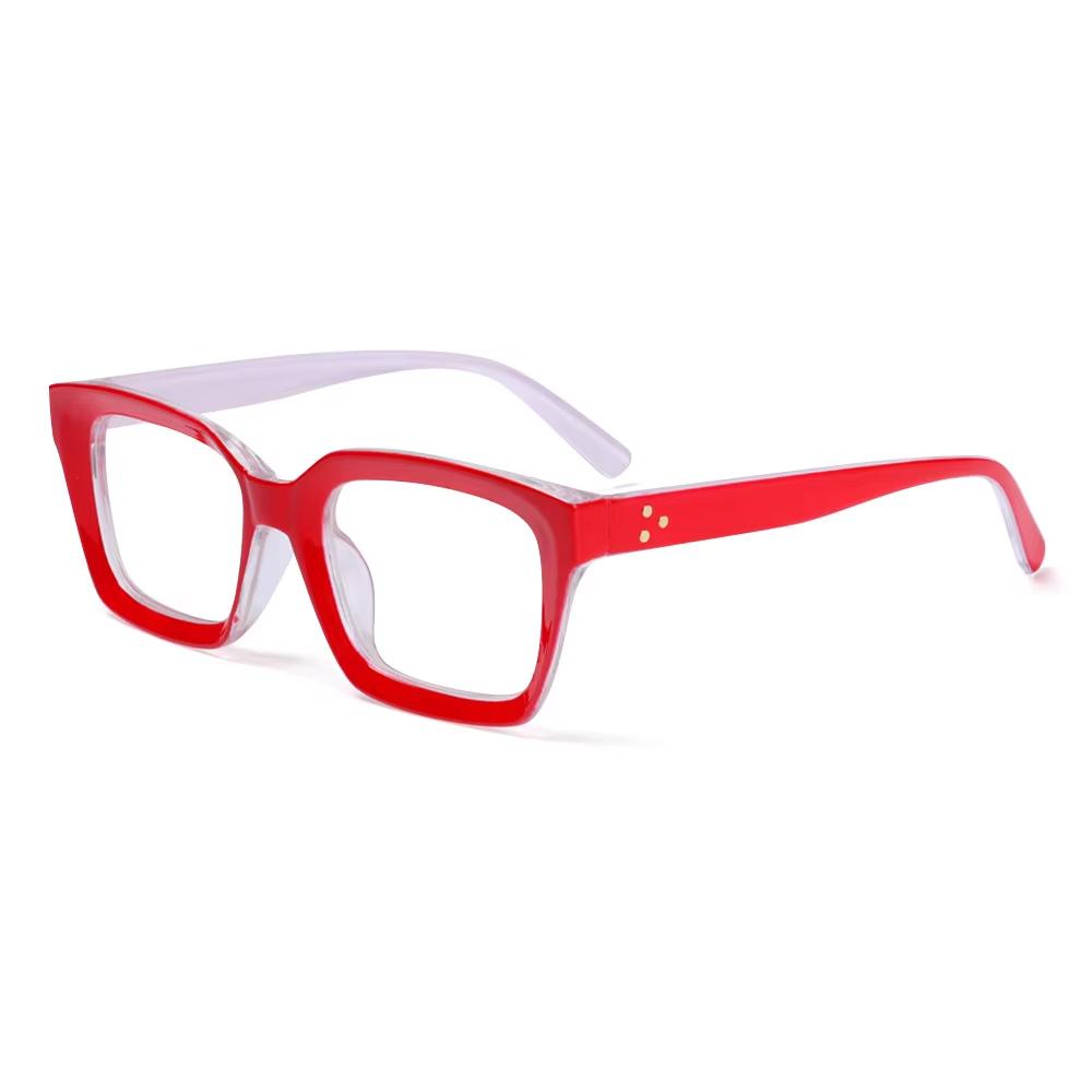 Portable New Fashion Vision Care Antifatigue +100~+400 Diopter Anti-Blue Light Reading Glasses Foldable Present Glasses box