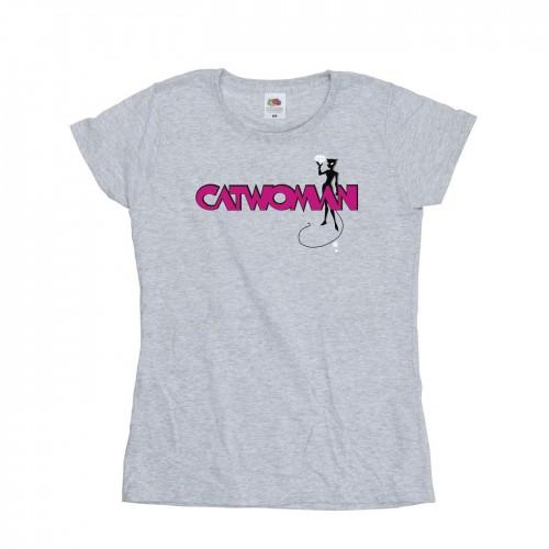 DC Comics Womens/Ladies Batman Catwoman Logo Cotton T-Shirt
