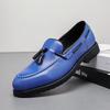 Fashion Italy Men Tassel Fashin Casual Shoes Autumn Leather Loafers Office Shoes for Men Driving Business Comfortable Slip On Shoes Men