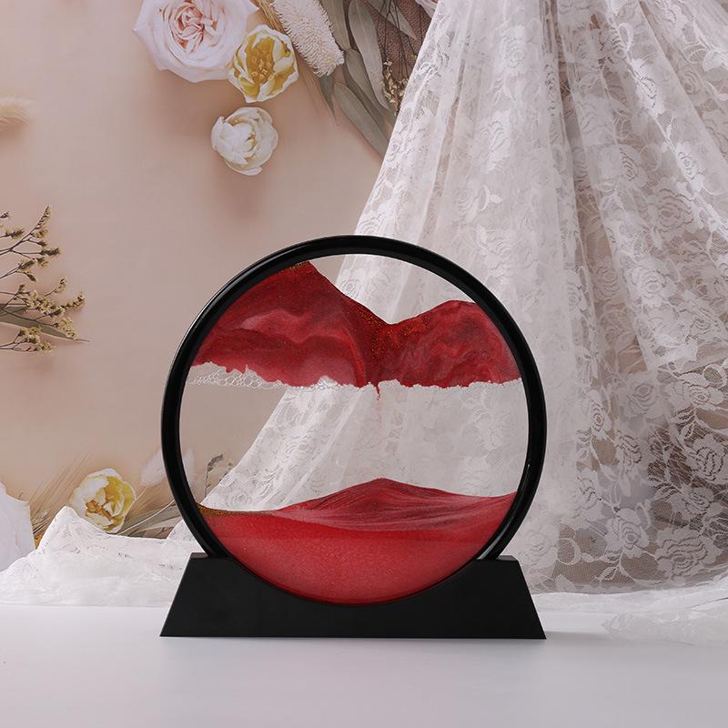 3D Quicksand Hourglass Art: Desktop Living Room Landscape Ornament Gift