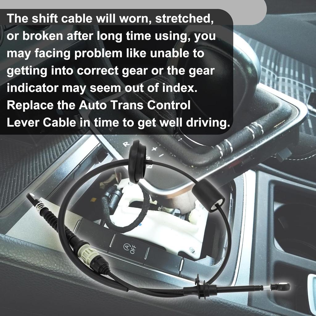 NO.5273214AF Transmission Gear Shift Cable for Chrysler 200 2011-2014 Sebring 2007-2010 for Dodge Avenger 2008-2014 Trans Shifter Cable