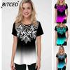 Women's Fashion Casual Short Sleeve Blouses & Shirts