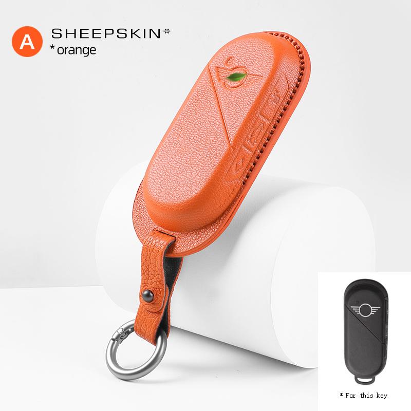 Funda de cuero para llave de coche, Protector de gamuza Fob para Mini U25 J01 J05 F65 F66 2025 2025, accesorios para coche Deyou