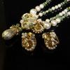 Medieval Jewelry Set, Baroque Water Drop Vintage Court Style Elegant Retro Sweater Chain Pearl Earrings