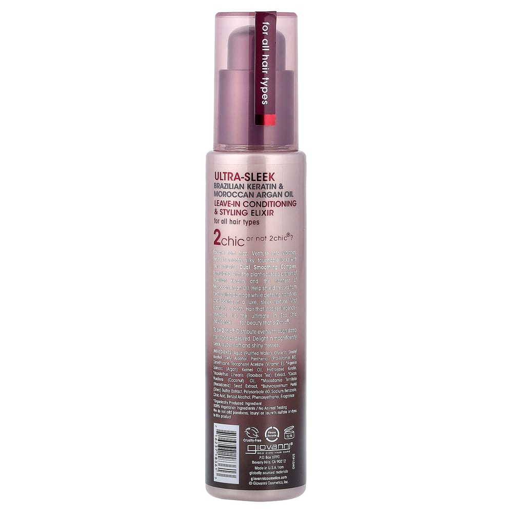 Giovanni Ultra-Gładki Eliksir Stylizujący Bez Spłukiwania 118ml