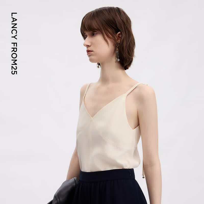 Women's Silk V-Neck Camisole Top