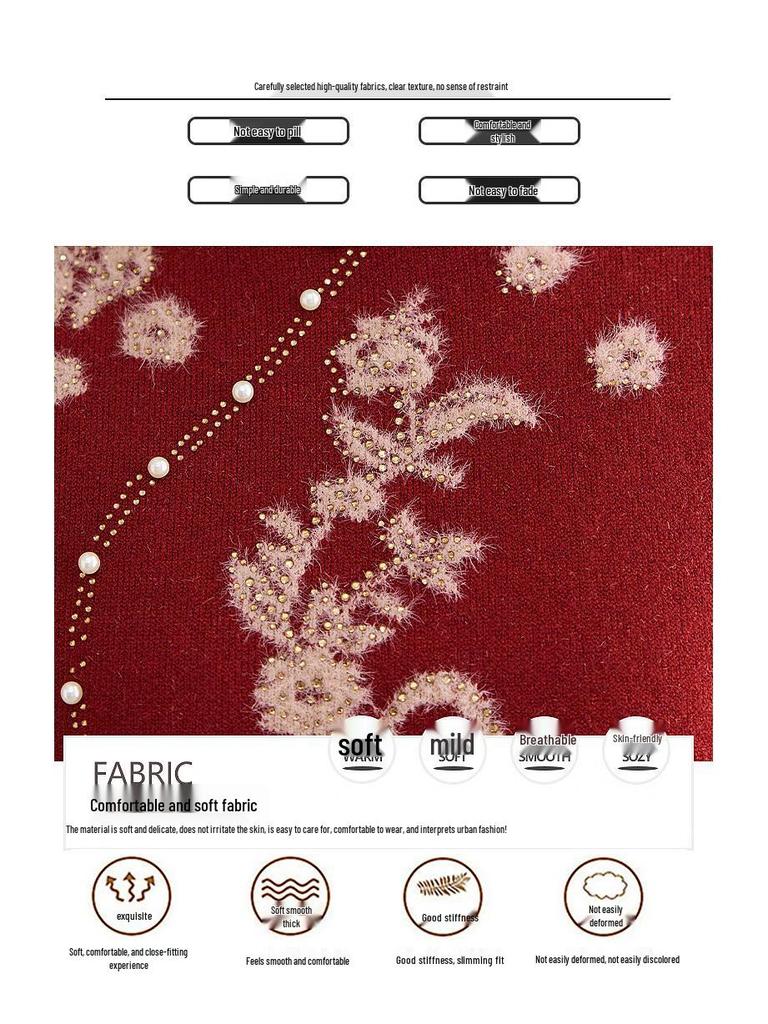 Women's Cheongsam Collar Warm Velvet Sweater