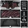 Toyota Sienna TPE Floor Mats for 7-Seater Models (2021-2025), Front Two Rows, Full Coverage.
