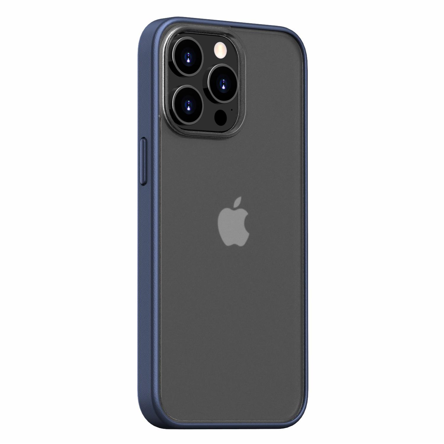 

Magic Series for iPhone 16 Pro Case Translucent Matte TPU+PC Phone Cover Blue