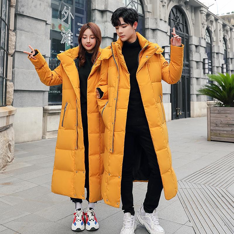 

New Winter Cold Resistant Down Jacket -30 High Quality Men s Women X-Long Winter Warm Fashion Overcoat S-5XL S