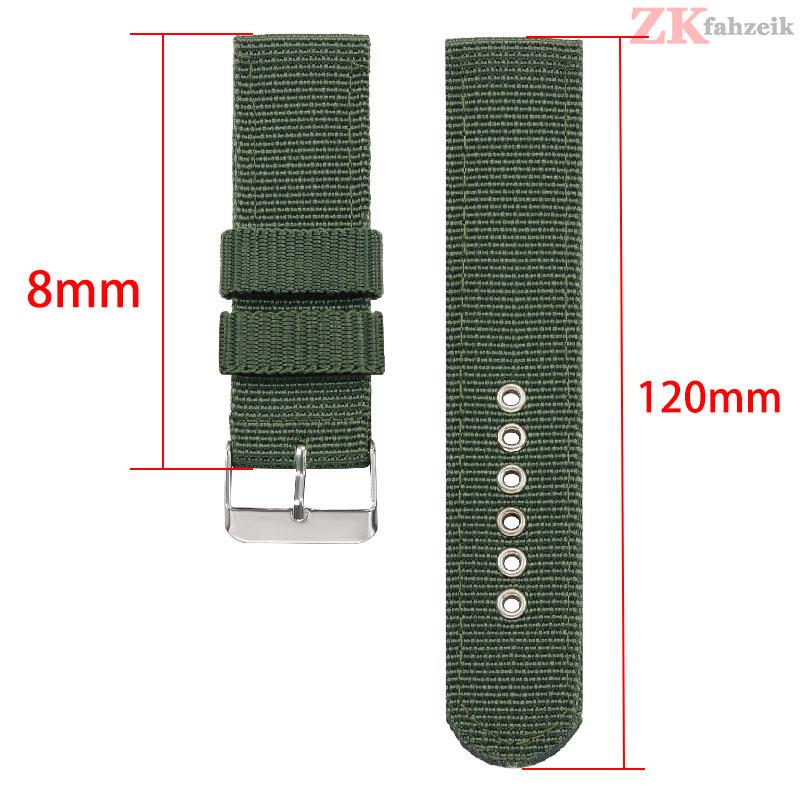 Nylon Watch Straps 16mm 18mm 20mm 24mm Army Woven Elastic Strap for 22mm Seiko Strap Wristband Military Men's Sport Watchband