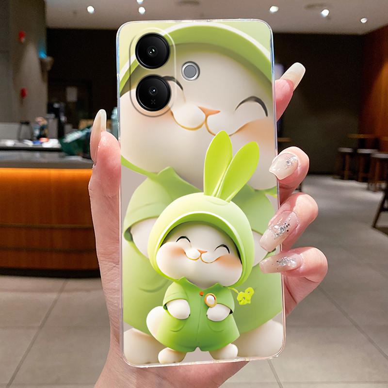 Casing For Vivo V60 Lite Aesthetic Luxury Dragon Cute Cool Boys Girls Soft silicone Phone Case Back Cover Transparent TPU Shell
