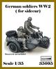 Ardennes Miniatures 1/35 WWII German Sidecar Soldier Set (2-Piece Set for Italeri BMW R75) Resin Kit AR35095 (Person)