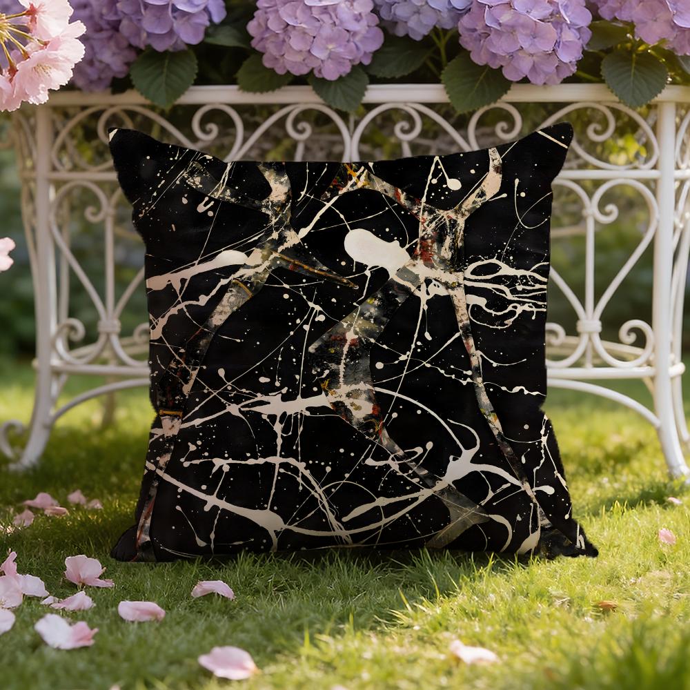 J-Jackson P-Pollock Art Cushion Cover Home & Car Dual-Scene Pillow Cover: Reversible for Premium Comfort