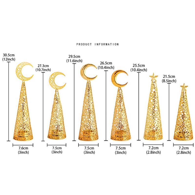 Metal Christmas Tree Candlestick Christmas Candle Cup European Wedding Decoration Tea Wax Small Round Cup Candle Holder Gift