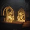 Copper Pi Xiu Male And Female A Pair Bringing Fortune Brave Troops Living Room Home Decoration Office Table Picchu Op