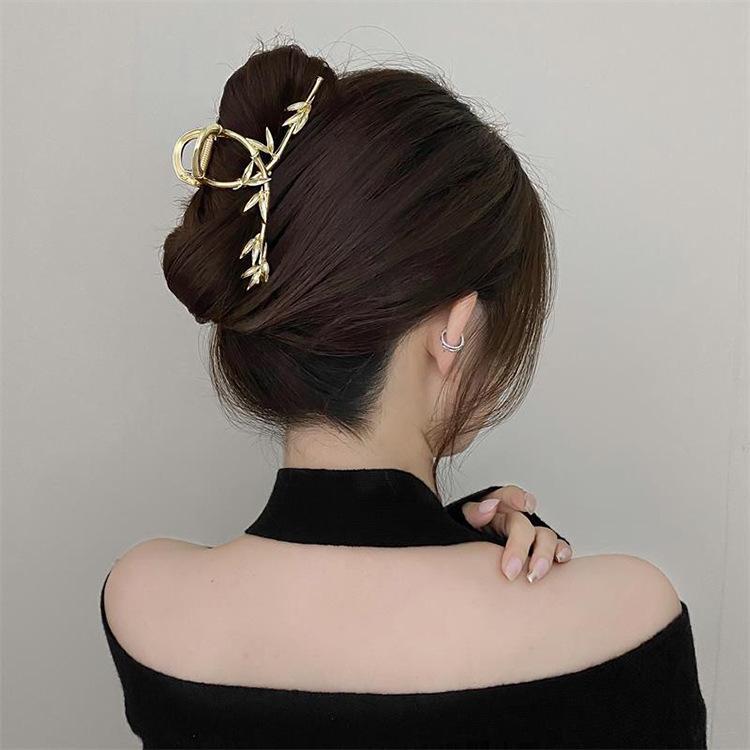 Trendy Big Women's Claw Clip for Thick Hair Accessories Headwear Giant Geometric Wave Note Crab Catch Clamps Clipper Hairgrip