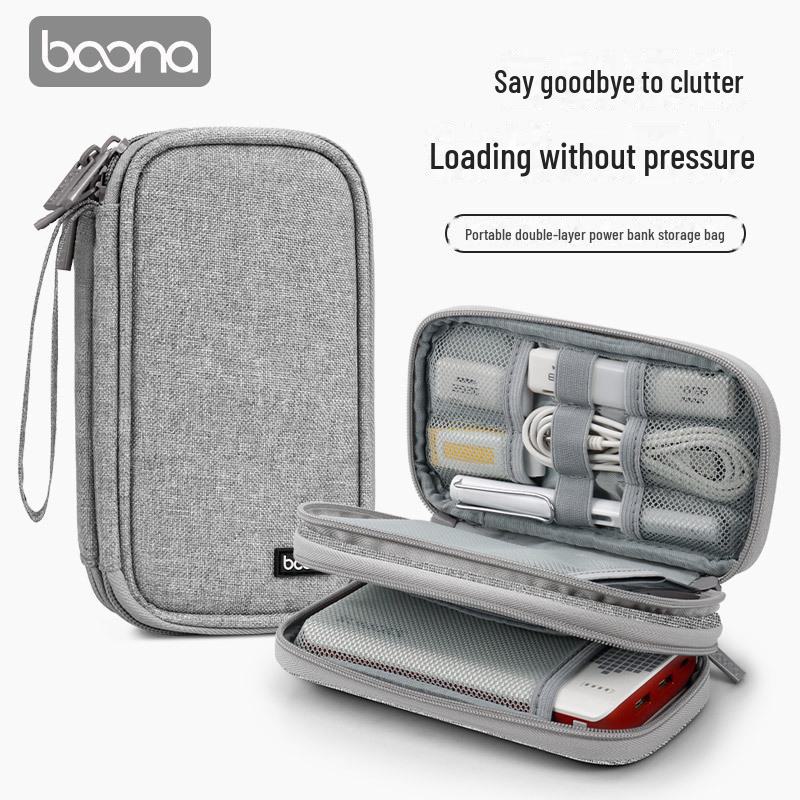 ROMOSS Power Bank & Accessory Storage Case for Cables and Earphones