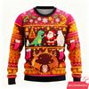 New Ugly Christmas For Men Clothing 2026 Funny Fake Neon Lights Xmas Light Ugly Sweatshirt Party Hip Hop Unisex Tops