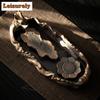Gilt Coarse Pottery Dragon Lying On Lotus Tea Tray Afternoon Tea Dessert Plate Coffee Storage Board Teapot Mat Dishes Tea Set