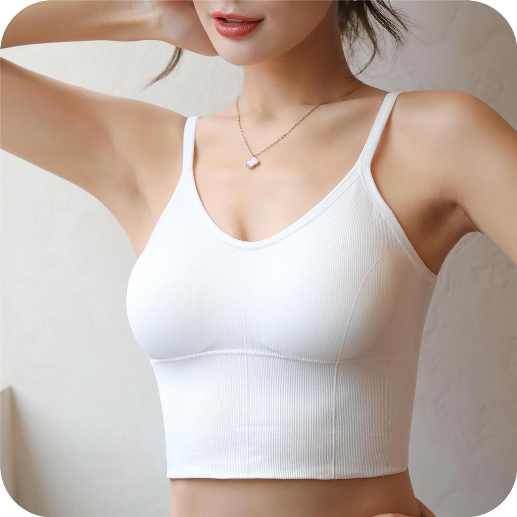 Damen Sommerweste mit U-förmigem Rücken und Brustpolster – Elegantes und bequemes Sling-Design