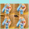 Adorable Cartoon Stitch And Agin Keychain Pvc Material Cute Couple Gift