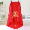 Festive Red Baby Swaddle Blanket with Ties for Newborns - Perfect for Hospital Discharge & Delivery Room