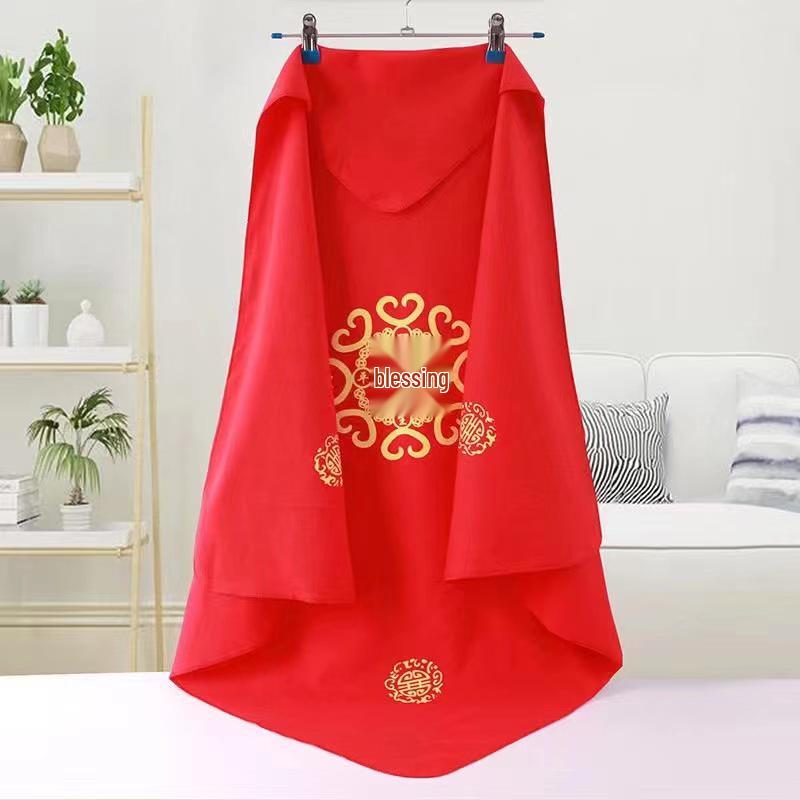 

Festive Red Baby Swaddle Blanket with Ties for Newborns - Perfect for Hospital Discharge & Delivery Room
