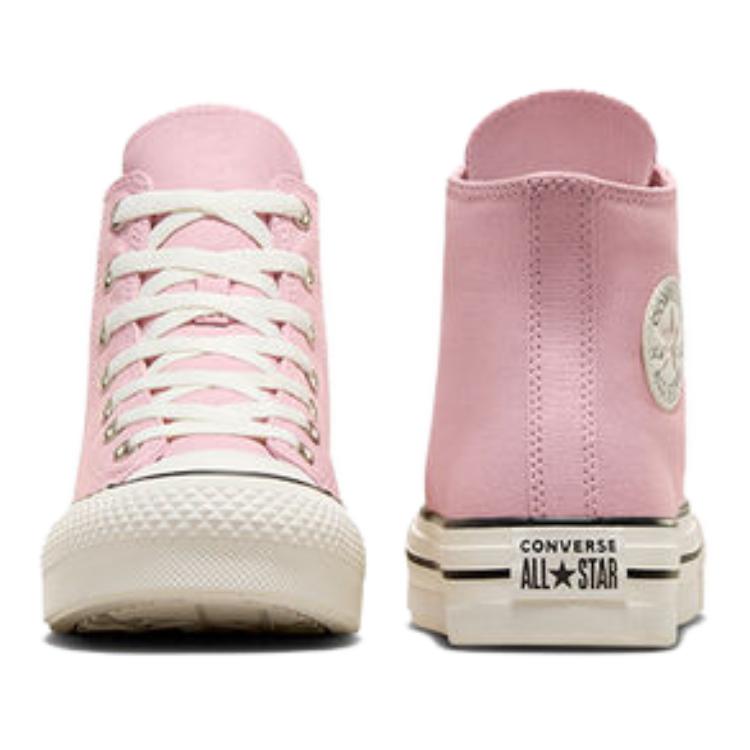 Converse Chuck Taylor All Star EVA Lift Platform High GS Static Pink Kids Sneakers Egret Black A10251C