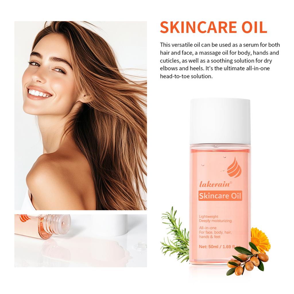 Olio Corpo Bio Skincare Idratante Viso Corpo Vitamina A Vitamina E Esfoliare la Pelle Migliorare la Salute dei Capelli Sbiadire le Cicatrici Esfoliare la Pelle Auto