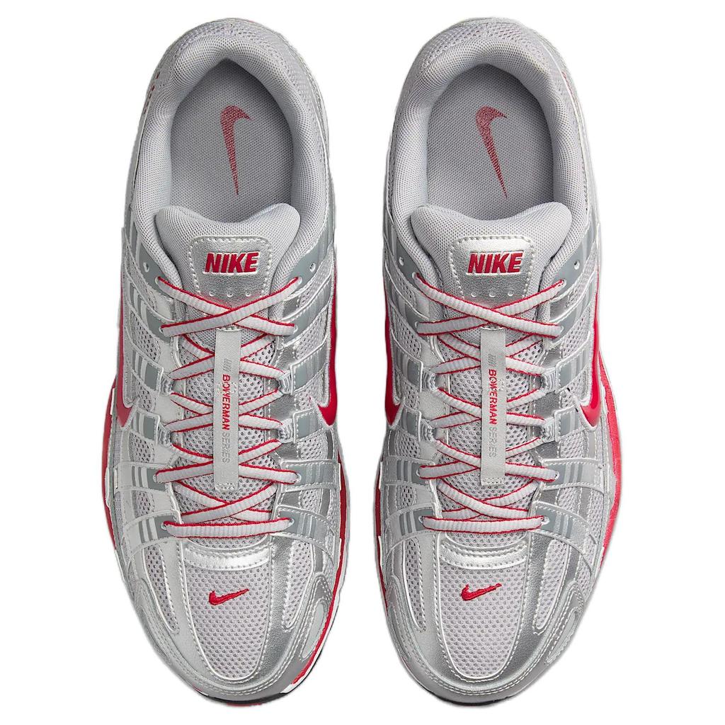 Nike P-6000 Metallic Silver Gym Red Unisex Sneakers Flat-Silver Cool-Grey CD6404-024