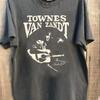Townes Van Zandt T Shirt Charcoal S 5xl