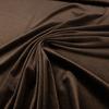 Fabric Knitted Velvet Brown Sewing Material 0.5m Smooth Soft