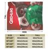 Weihnachts-Horrorfilm-Decken Qualität Weich Warm G-Gremlins Gizmo Überwurfdecke Winterreise Outdoor Druck Tagesdecke