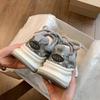 Daddy Shoes Women's Summer 2025 New Thin Versatile Thick-soled Breathable Mesh Shoes Lightweight Casual Sports Shoes