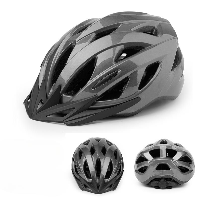 

Велосипедный шлем Велосипедный шлем Съемный козырек шляпы Интегрированная формовка Мужской и женский шоссейный велосипедный шлем L（58-61CM）