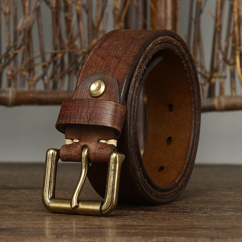Cureaua pentru bărbați din piele de vacă, cu stratul întâi, cu cataramă, curea pentru bărbați, ocazională, pentru tineret, la modă, cu pantaloni