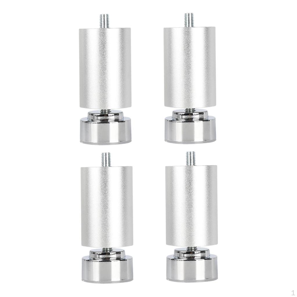 4 Stück Gewinde Bettgestellbeine, Tischfüße, Verstellbare Hochbelastbare Sofa Metallmöbelbeine