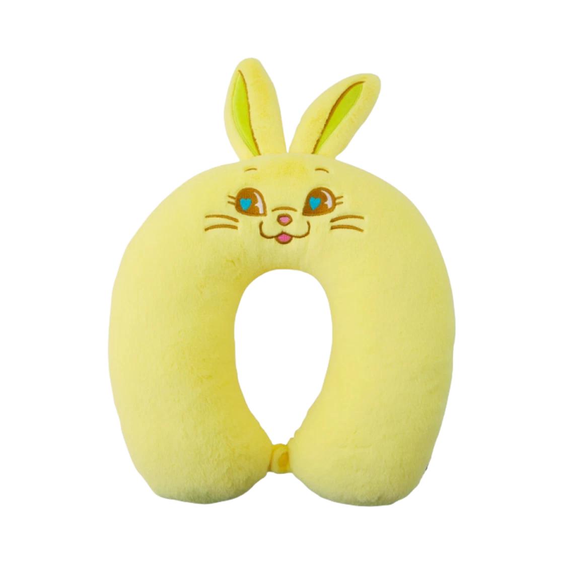 NewJeans Tokki Plush Neck Pillow Yellow ONE SIZE