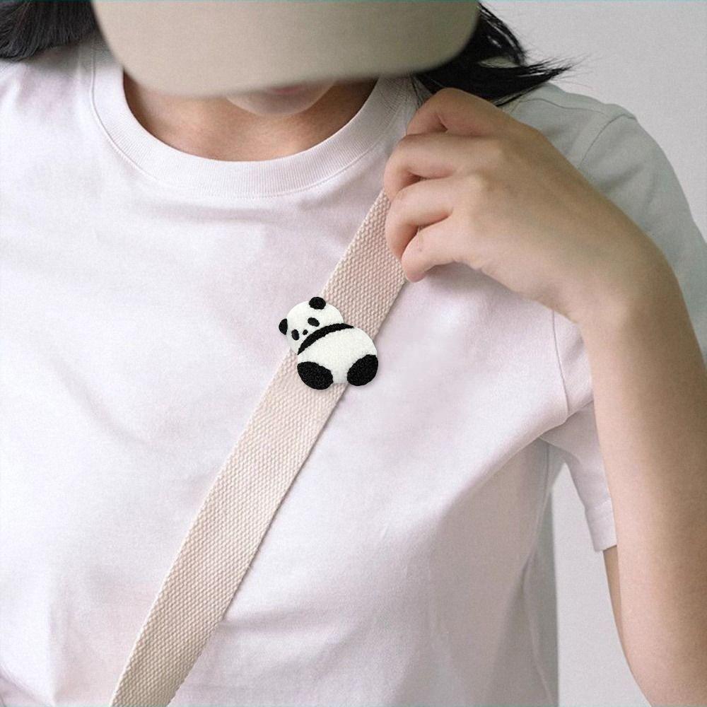 Cartoon Embroidery Panda Pin Exquisite Cloth Badge Creative Panda Brooch  Clothing Accessory